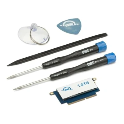 Image of OWC Aura Pro NT High Performance NVMe SSD Upgrade Kit with Tools for 13 inch MacBook non Touch Bar (2016 2017) Tools, 1TB