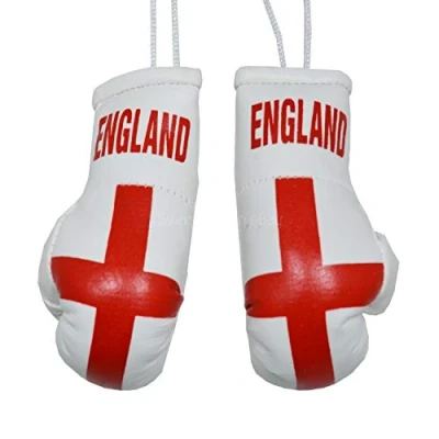Image of BeCreative MINI COUNTRY BOXING PAIR GLOVES FOR CAR MIRROR (ENGLAND)