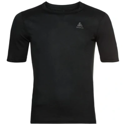 Image of ODLO CREW NECK Active Undershirt, Men&#039;s, Size: Large, Black