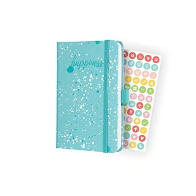 Image of SIGEL J3302 Jolie Weekly diary 2023 blue Happiness 9,5 x 15 cm hardcover 174 pages light