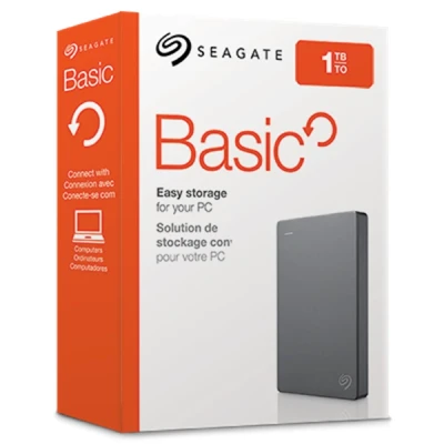 Image of Seagate Basic, 1TB, Portable External Hard Drive, USB 3.0, for PC Laptop (STJL1000400)