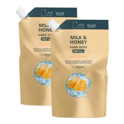 Image of by Amazon Milk &amp; Honey Hand Soap Refill, 2 x 1000ml