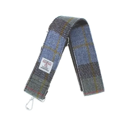 Image of Glen Appin Harris Tweed Adjustable Shoulder Bag Strap (15 Gunn Tartan)