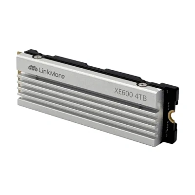 Image of LinkMore XE600 4TB M.2 2280 SSD, PCIe Gen4 NVMe Internal Gaming Solid State Drive with Heatsink, Up to 7200 MB/s, Compatible Playstation 5, PS5