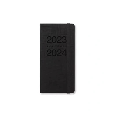 Image of Letts Memo Slim academic 2023/2024 week to view diary black