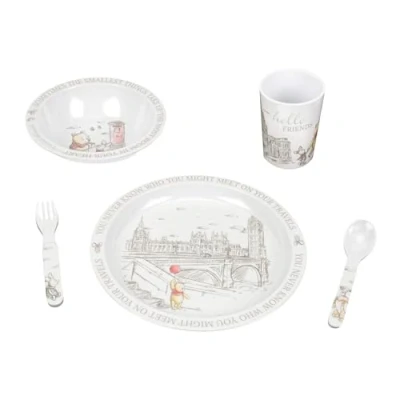 Image of Disney Christopher Robin 5 Piece Melamine Crockery Set Di519