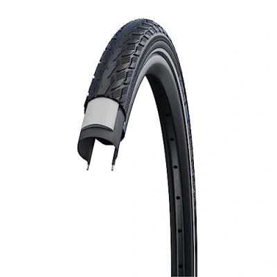 Image of Schwalbe Delta Cruiser Plus PunctureGuard TwinSkin Green Compound Tyre, Black/Reflective, 37 622 (700x35C)