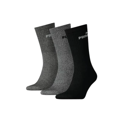 Image of PUMA Unisex Sport 3p Socks, Anthracite, 8 6 UK