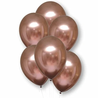 Image of Amscan 9912788 Satin Luxe Ltx Balln Rse Cop 6 Pack
