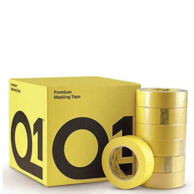 Image of Q1 Premium masking Tape 36mm x50 High Performance Automotive with a rubber base adhesive 110C Temperature Rsistance