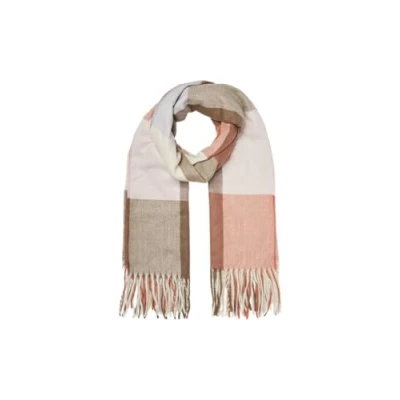 Image of VERO MODA Vmellen Woven Scarf GA Noos Burnt Sienna/Checks: Sweet DREAMS/COSMIC/BROWN LEN/BRECH, One Size, Sienna/Checks:SWEET Size