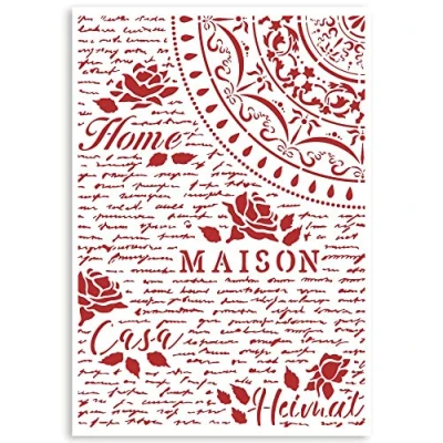 Image of Stamperia G Stencil Casa Granada Home, Maison