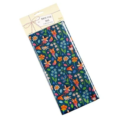 Image of Gift Wrapping Tissue Paper (10 Sheets) Choice of Design (Fairies in The Garden)