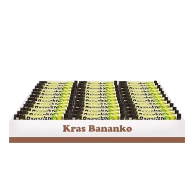 Image of Kraš Bananko 120g Mini Irresistibly Delicious Chocolate Covered Foam Bananas Indulge in Every Bite of Sweet Bliss! Pack 10 (30G, 36 Pack)