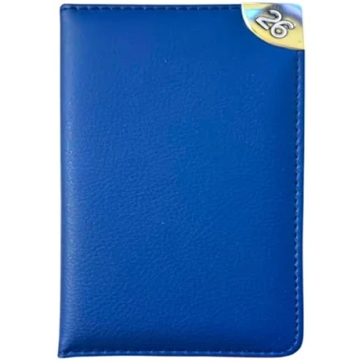 Image of 2025 Pocket Week To View Diary Embossed Textured Leathered Designer Fashion (Blue)