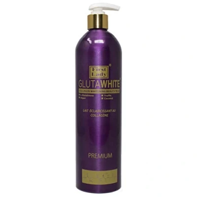 Image of First Lady Premium Glutawhite Collagen Skin Brightening Beauty Lotion 500ml with L Glutathione, Truffle, Argan &amp; Coconut