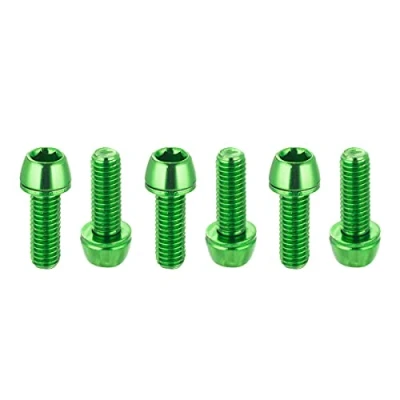 Image of Chooee Bicycle Disc Brake Caliper Bolts, M6 X 18mm Bolt Screws for Mountain Bike/MTB Green