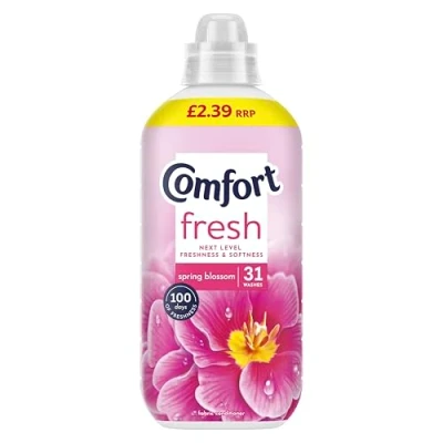 Image of Comfort Fresh Spring Blossom Fabric Conditioner Softener with Motion Activated Fragrance Technology 100 Days of Freshness 31 washes (930 ml)