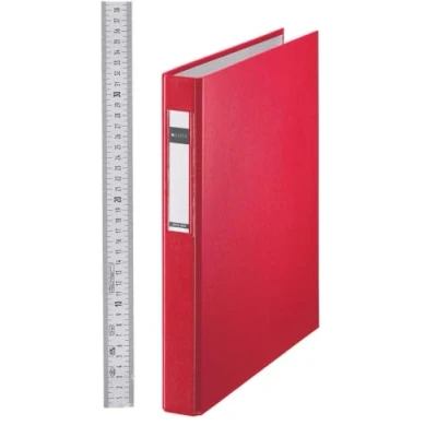 Image of Leitz Storage Binder, A4, 25 mm, 4 D Ring, Red