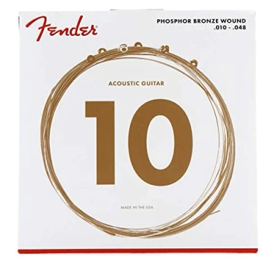 Image of Fender Phosphor Bronze Acoustic Guitar Strings Ball End 60XL Extra Light 10 48