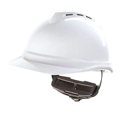 Image of MSA V GARD 500 Vented Safety Helmet Hard Hat MSAGV4 Colour=White