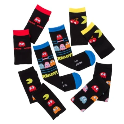 Image of Pac Man Characters Sock Gift Box Small Medium