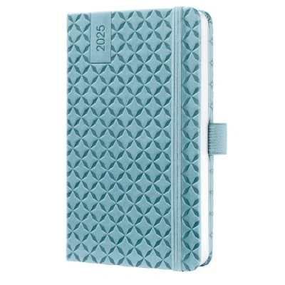 Image of SIGEL J5112 Jolie Weekly Planner 2025, hardcover, 9,5 x 15 cm, 174 Pages, Light Blue