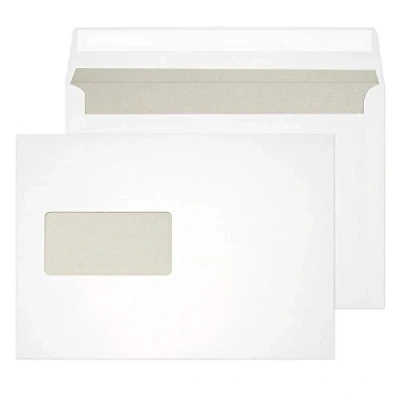 Image of Blake Envelopes Purely Everyday ENV22 Briefumschläge Haftklebung Mit Fenster Weiß C5 162 x 229 mm 120g/m² 500 Stück