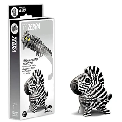 Image of EUGY 3D Zebra Model, Craft Kit