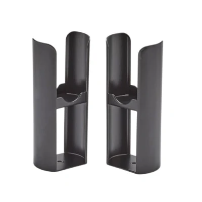 Image of Milano Aruba Modern Radiator Floor Mounting Feet Black