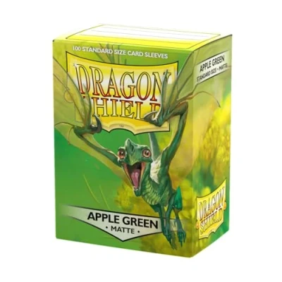 Image of Dragon Shield 11018 Matte Apple Green Standard Sleeves (100 Sleeves), ART11018