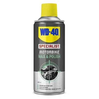 Image of WD 40 Specialist Motorbike Wax and Polish, 400 ml Professional Grade Protection Shine for Motorcycles Other Automotive Surfaces