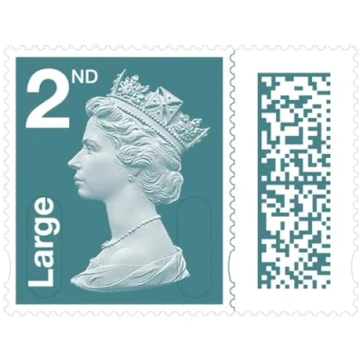 Image of 15 x 2nd Class Large Letter Stamps Self Adhesive