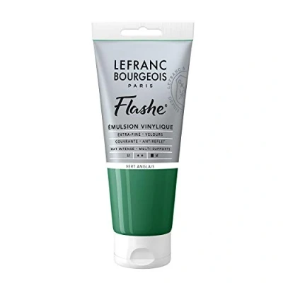 Image of Lefranc Bourgeois Acrylic Vinyl Emulsion, Chrome Green, 1 stück (1er Pack)