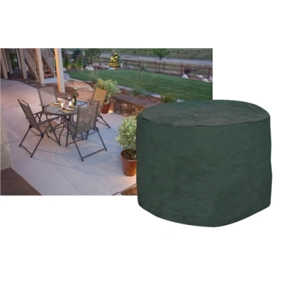 Image of Garland 4 Seater Round Furniture Set Cover Green, 7 Year Warranty