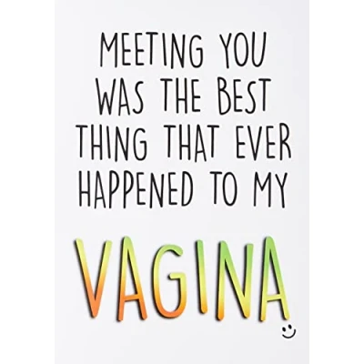 Image of Rude Birthday Card for Husband Funny Anniversary Boyfriend Cheeky Girlfriend Valentines Day Him Vagina Xmas PC381