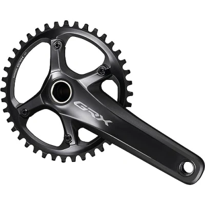 Image of Shimano GRX FC RX810 chainset 42T, single, 11 speed, Hollowtech II, 170 mm