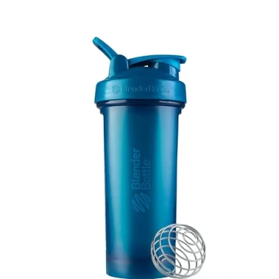 Image of BlenderBottle Classic V2 Shaker Bottle with Stainless Steel Ball, For Protein Shakes, Dishwasher Safe, 830ml, Ocean blue