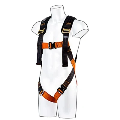 Image of Portwest Ultra 1 Point Harness, Color: Black/Orange, Size: XL/2XL, FP71K1RXL/2X