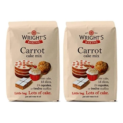 Image of Wright&#039;s Baking Carrot Cake Mix 500g (Pack of 2)