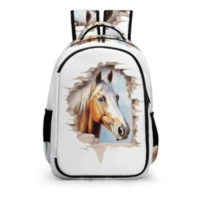Image of TPISLI Horse Backpack for Girls, School Bags Girls,Kids Bag,Cute Animal Bag, Bookbag Elementary,Children&#039;s Backpacks