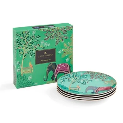 Image of Sara Miller India Collection Set of 4 Cake Plates