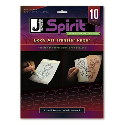 Image of Jacquard Spirit Body Art Transfer Paper, 10 Paper Sheets