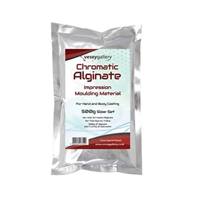 Image of Vesey Gallery Large Bag of Mould Making Alginate. Skin Safe. 550g Slower Setting Multicolour