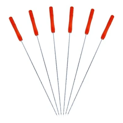 Image of 6x 31cm Steel BBQ Skewers By Redwood