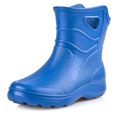 Image of Ladeheid Women&#039;s EVA Extra Light Wellington Boots Rainy Wellies Rain KL027D (EU 39 = UK 6, 6 UK) Blue