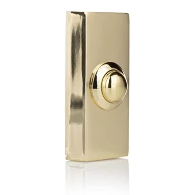 Image of Byron DBW 21027 Wired Bell Push Button 2 Core Brass