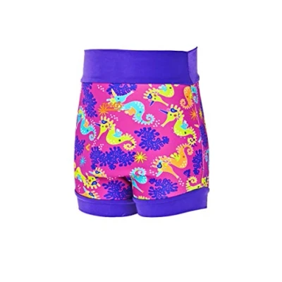 Image of Zoggs Baby Reusable Neoprene Swim Nappy, Pink/Purple, 3 6 Months/4 7 Kg