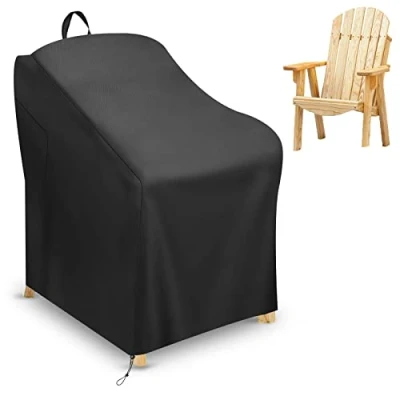 Image of Schleuder Adirondack Garden Chair Cover, Protective Cover for Chair, 420D Oxford Fabric, Waterproof and UV Resistant