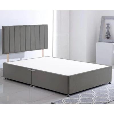Image of ComfoRest Stylish 3FT Single Bed with Premium 24 Inch Headboard Durable Base Ideal for Compact Spaces Bed, Perfect Small Bedrooms Easy to Assemble (Grey Plush)